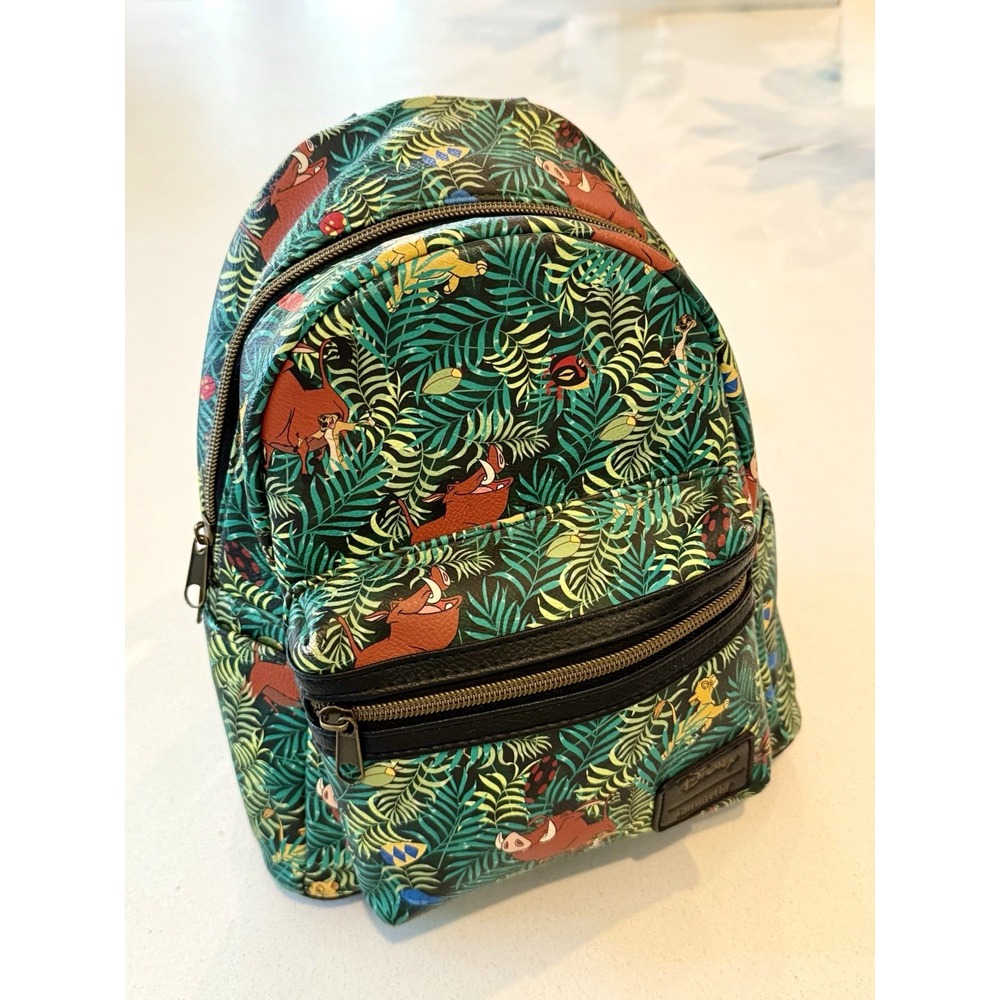 Loungefly Disney Lion King Jungle Bugs‎ Simba Pumbaa Timon Mini Bag Backpack